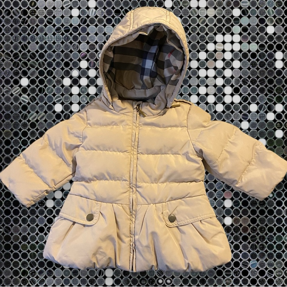 BURBERRY 12m hooded winter puffer coat